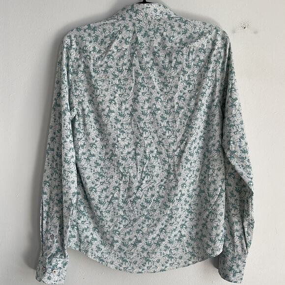 Untuckit Nylon Elastaine quick dry floral print button down long sleeve shirt S - Picture 6 of 6